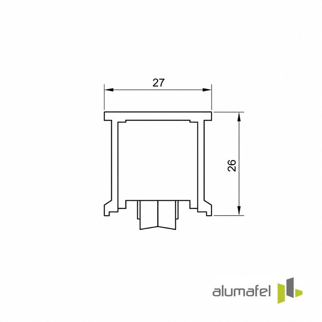 4.61.7505 Galet double réglable UNNO ALUMAFEL