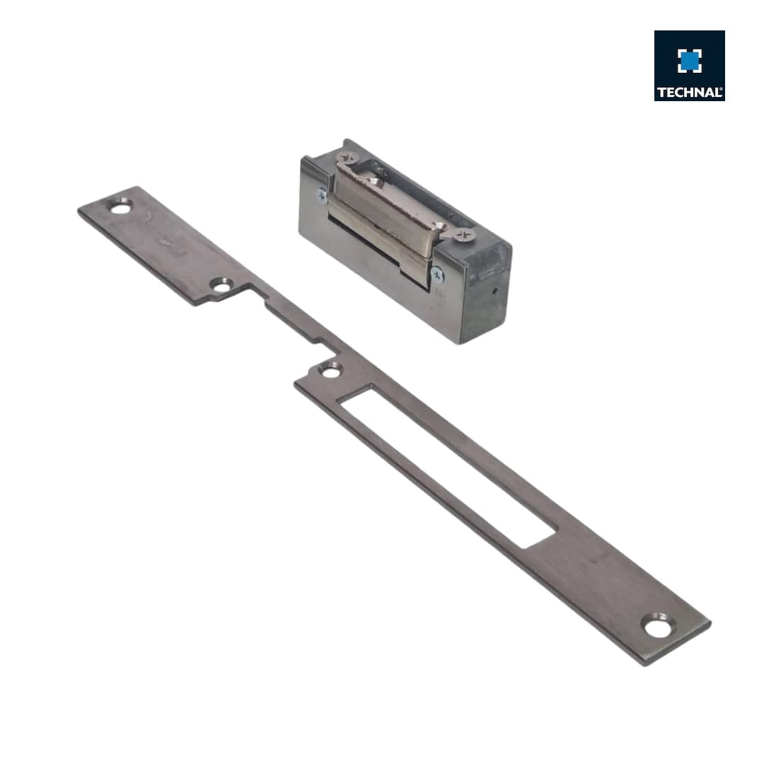 Side view electric lock TECHNAL T1039, door Titane PH