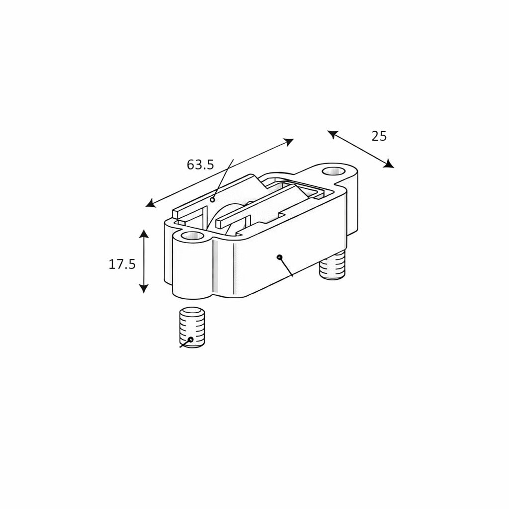 T1958 Rodamiento simple regulable TECHNAL
