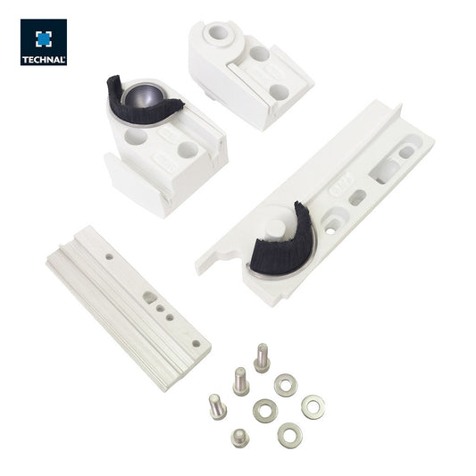 Conjunto pivote derecho TECHNAL T7951 blanco, puerta Titane PH