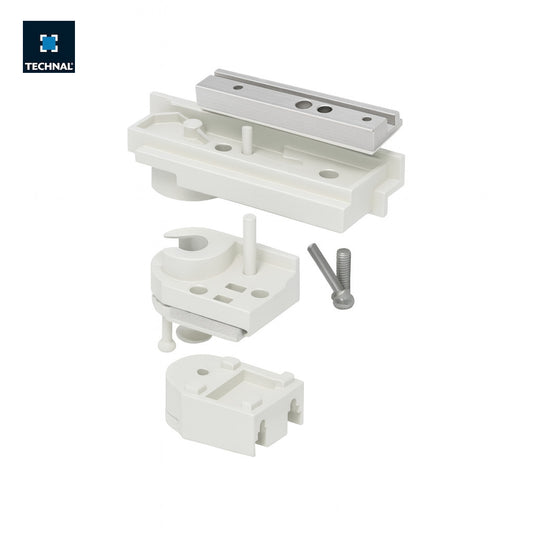 Conjunto pivote izquierdo TECHNAL T7952 blanco, puerta Titane PH