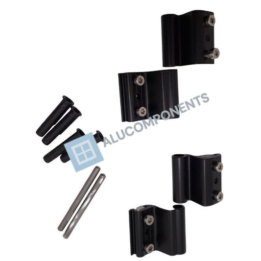 Bisagra 2 cuerpos regulable TECHNAL (Color: Negro R9005.330) (Pack:  2 unidades)