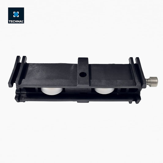 Rueda doble regulable TECHNAL TCG016 blanca, corredera Saphir GX/GXi aluminio