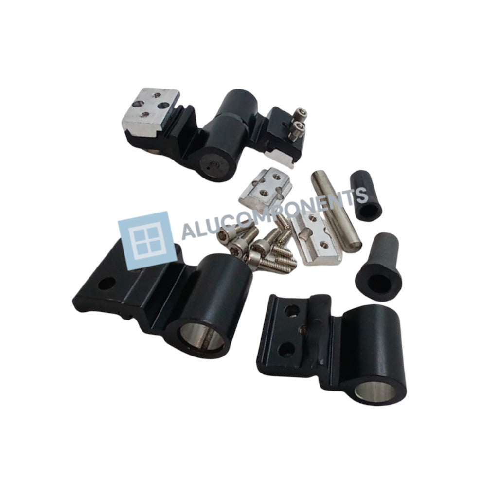 Bisagra con ranuras TECHNAL (Color: Negro base/ Pack: 2 unidades)