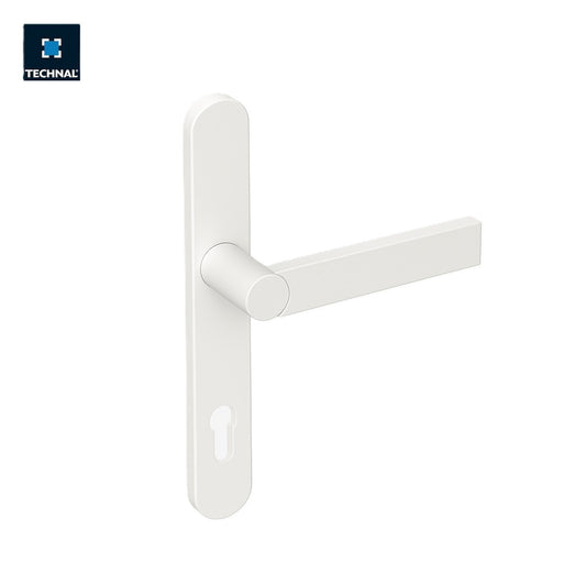 Maneta puerta 8mm Selection escudo TECHNAL TCZ61090 blanca, Ambial PW