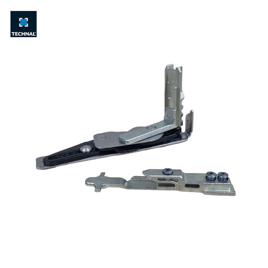 Detalle articulación inferior TECHNAL TFZ60002, herraje oculto Soleal FY NexT