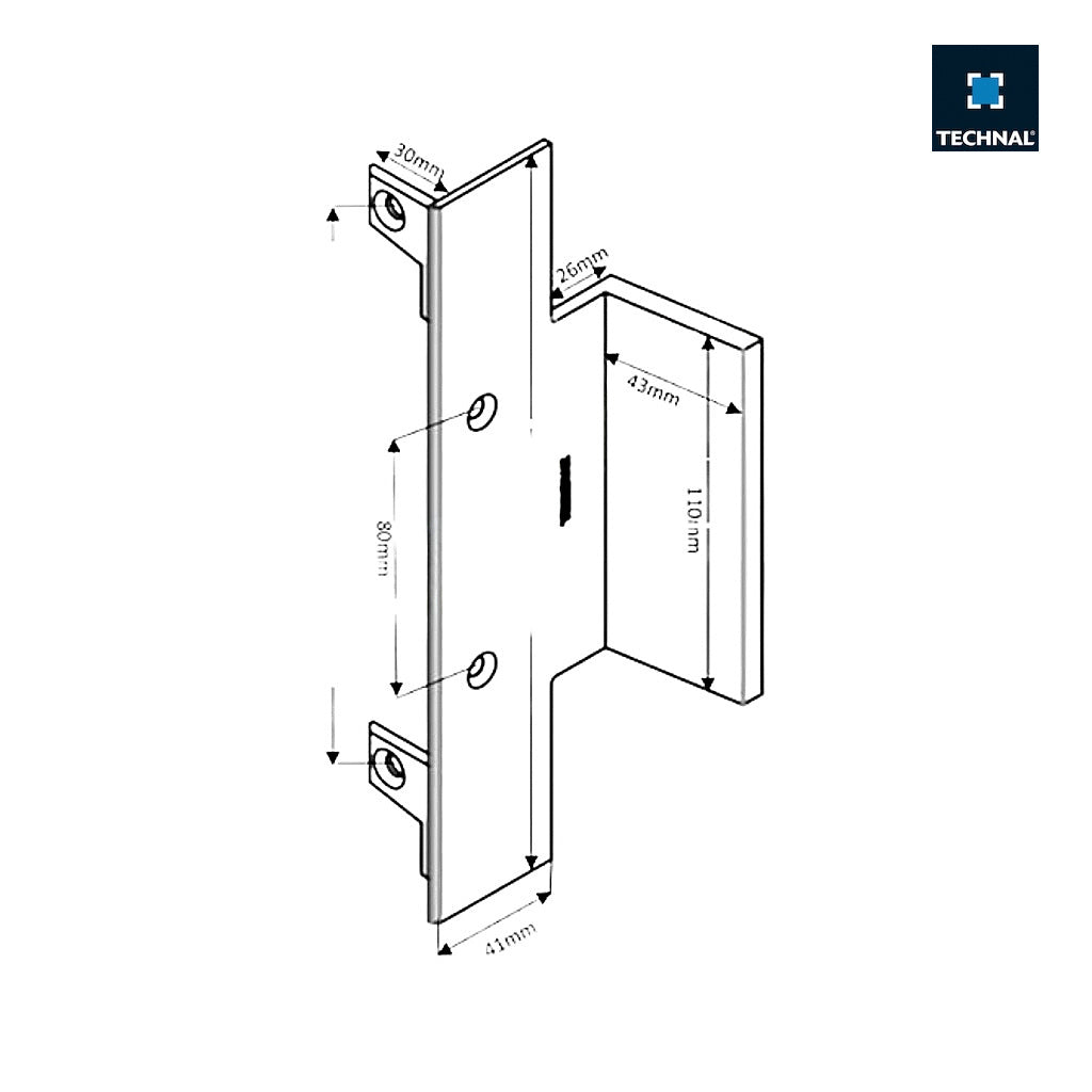 TGA3606 TECHNAL Pull Handle for Lumeal Ranges