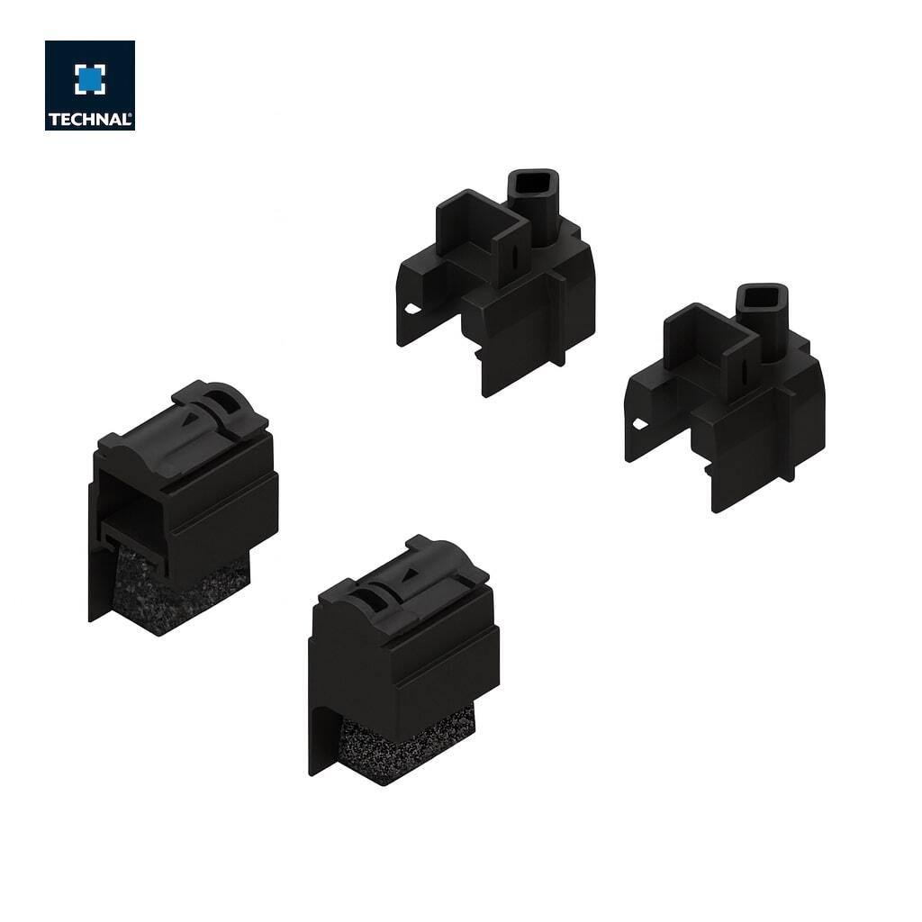 TGY3811 Conjunto tapones 4 hojas TECHNAL