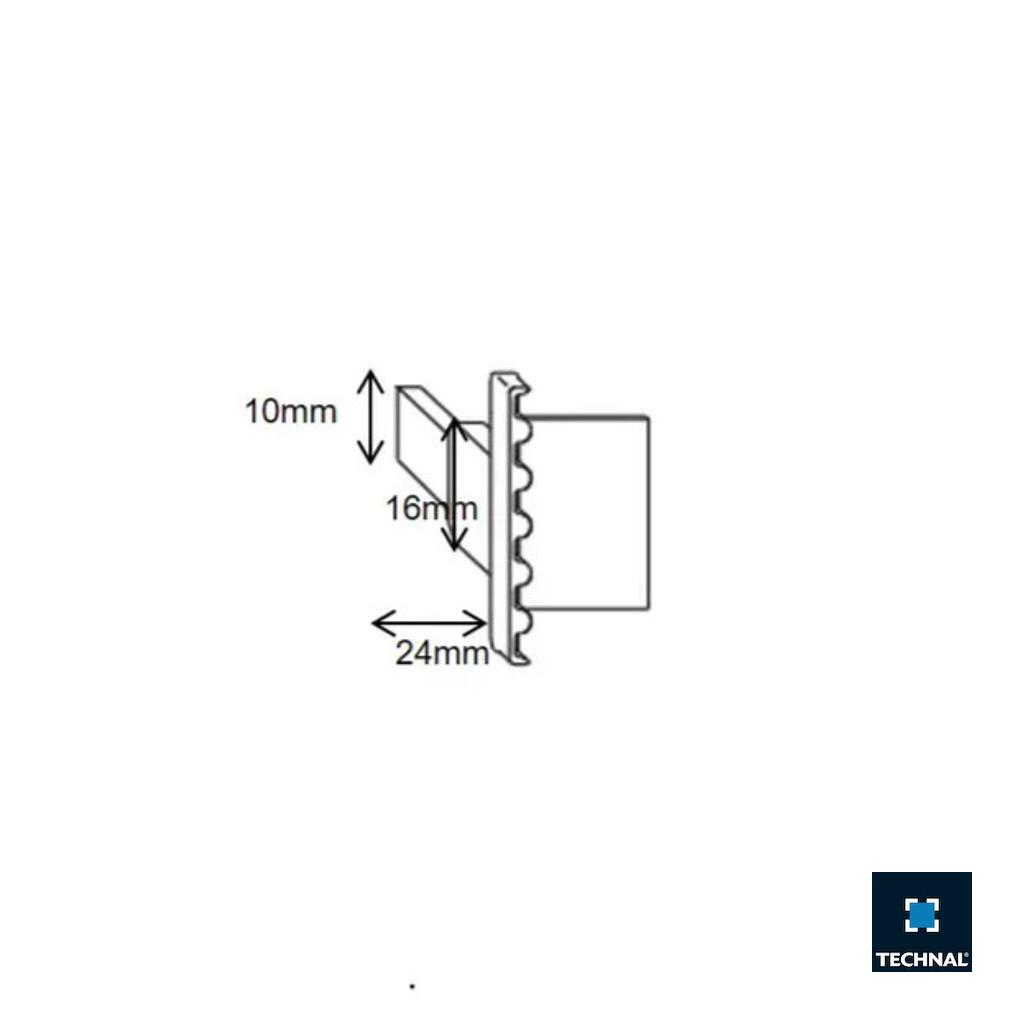 TKF800 Maneta oscilo batiente recta TECHNAL