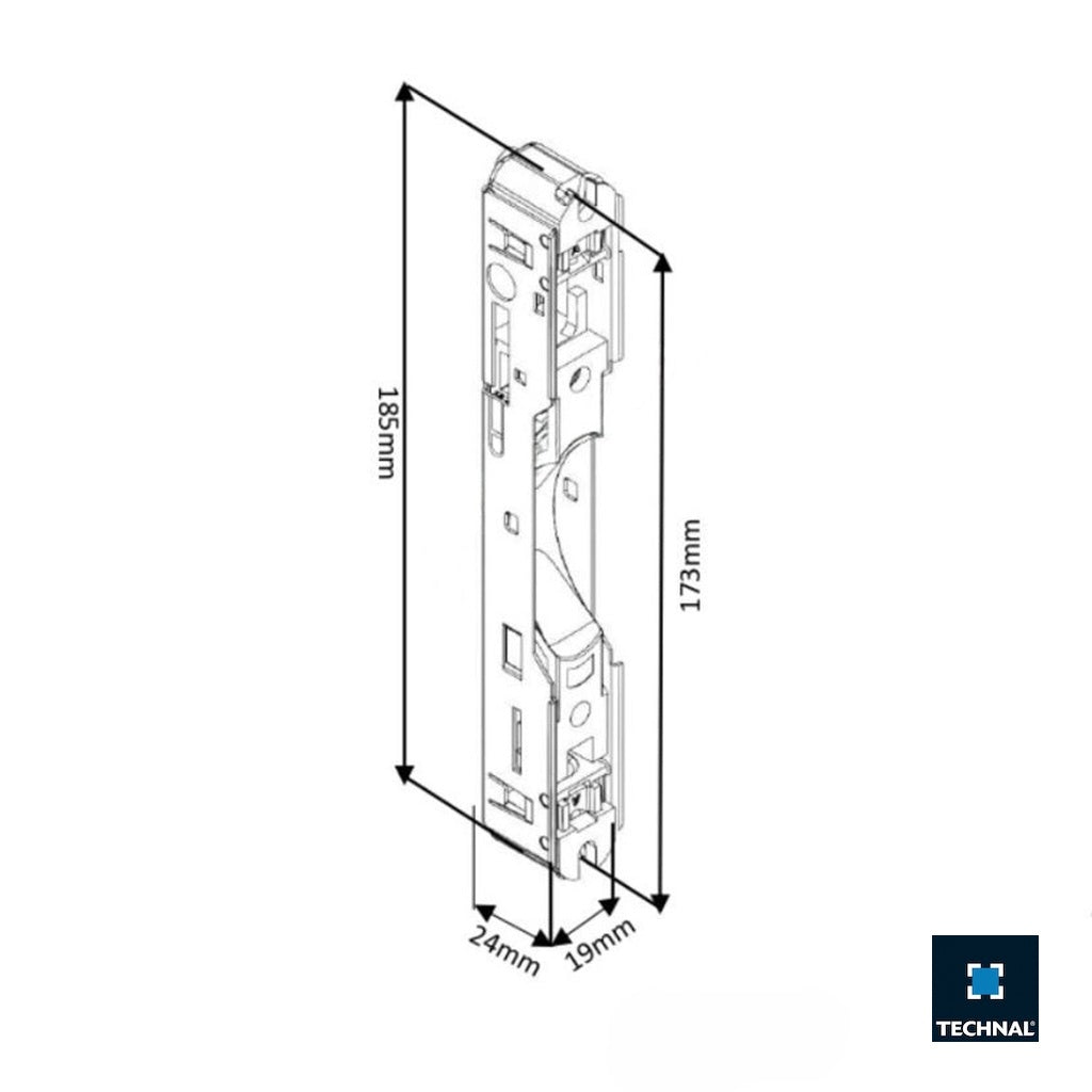 TKG025 TECHNAL Sliding Door Locking Striker Block