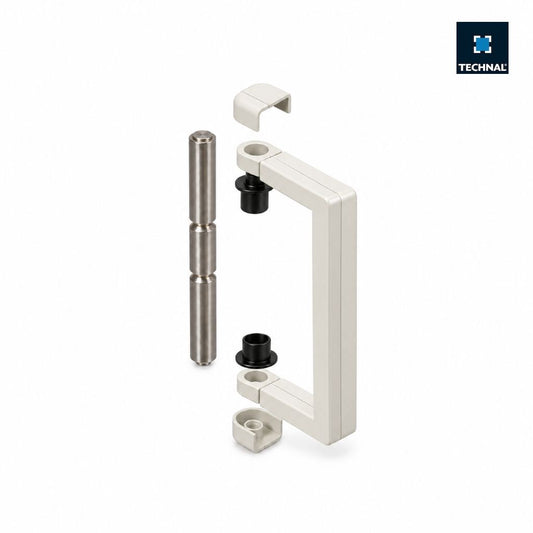 Tirador TECHNAL TPW6006 blanco, puerta plegable Ambial PW