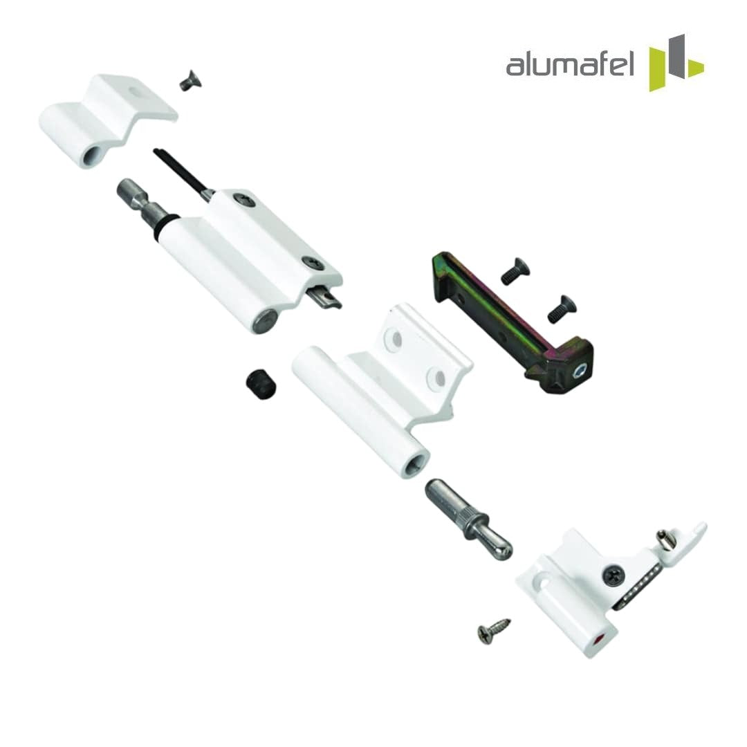 3040.734 Kit bisagras izquierdas oscilobatiente ALUMAFEL