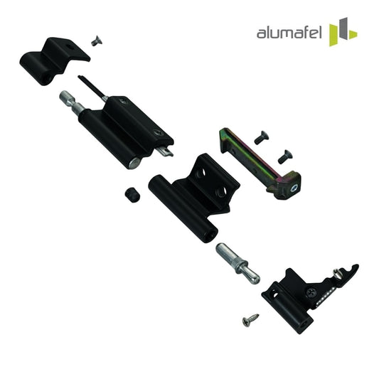 3040.734 Kit bisagras izquierdas oscilobatiente ALUMAFEL