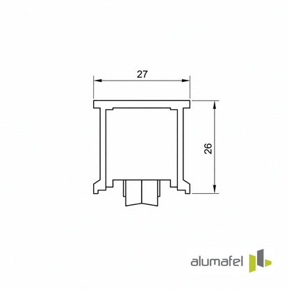 4.61.7505 Galet double réglable UNNO ALUMAFEL