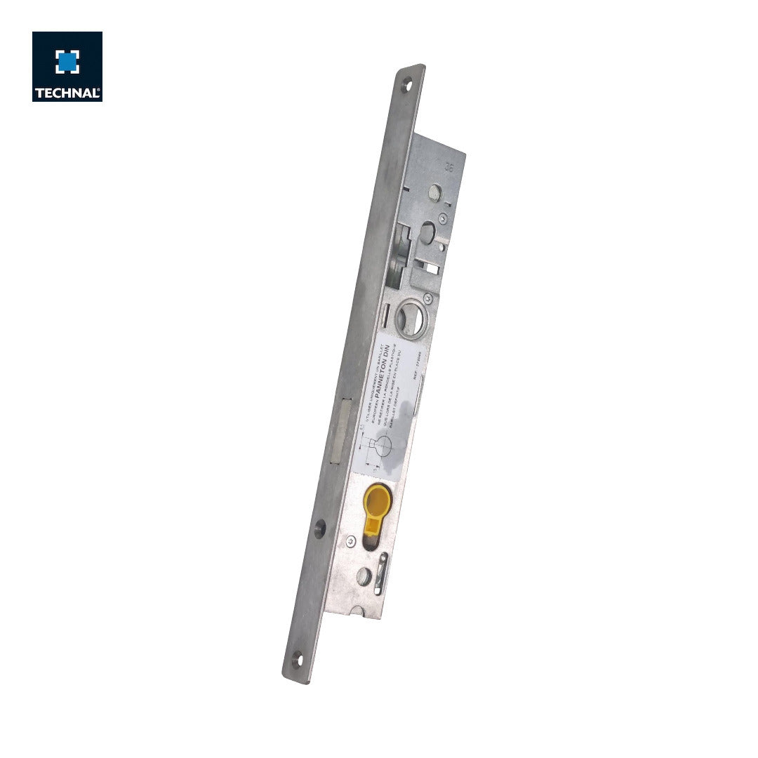 3-point lock without latch TECHNAL T1022, door PL Titane PH