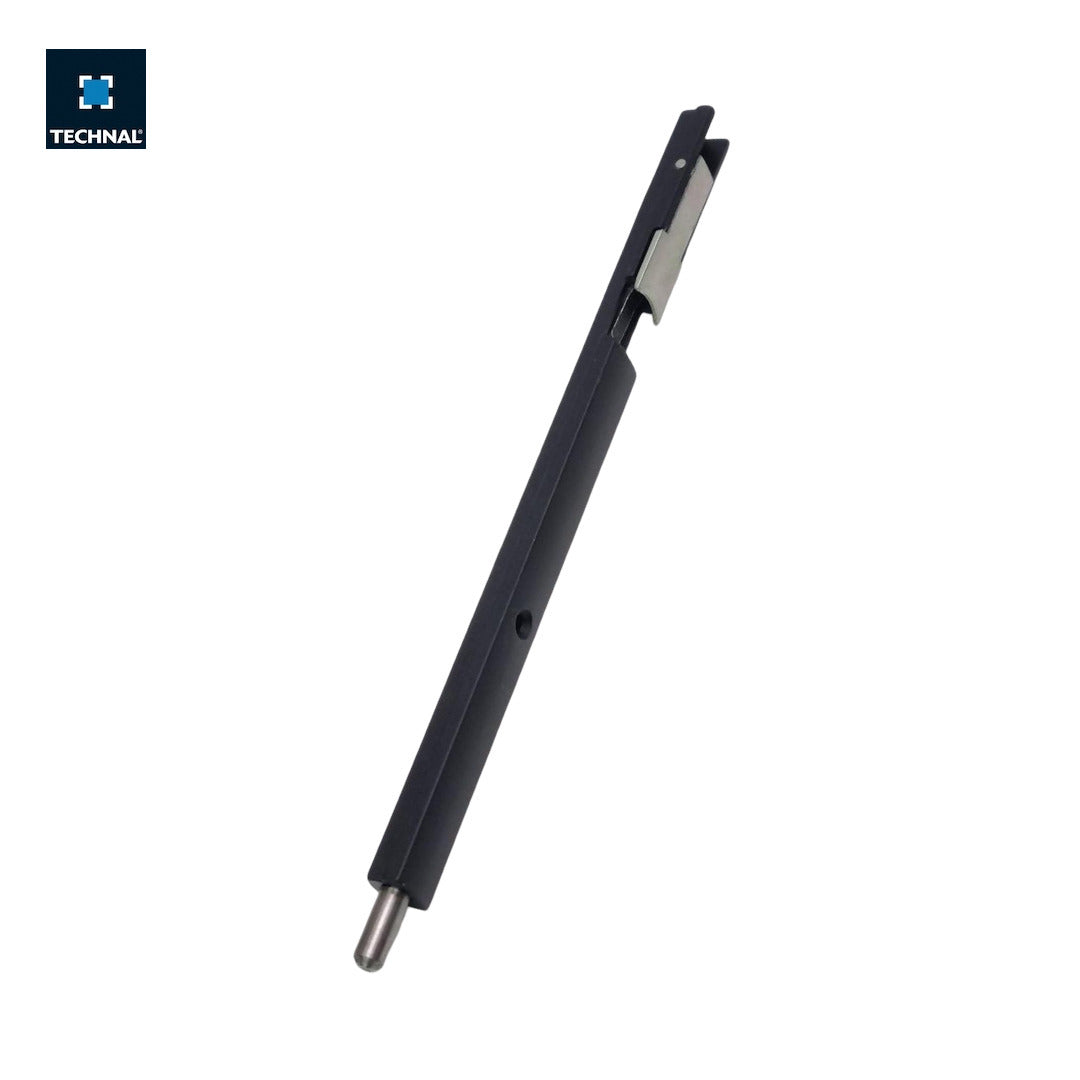 Pestillo semifijo TECHNAL T1222 negro – hoja pasiva PL PG puerta Titane PH Saphir PX aluminio