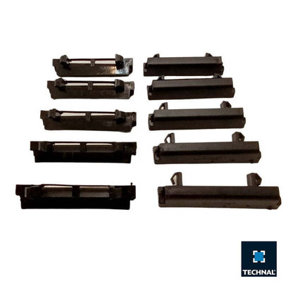 Sliding baffle TECHNAL T1372 black, pack 10, Topaze GB/GBi