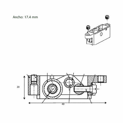 T1952 TECHNAL Single adjustable roller