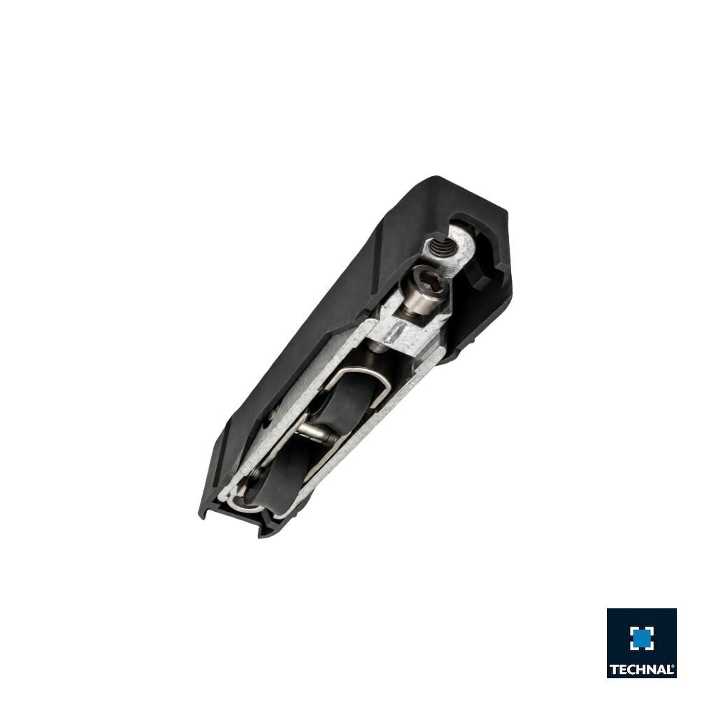 Adjustable double roller with twin polyamide wheels for TECHNAL aluminium sliding sash