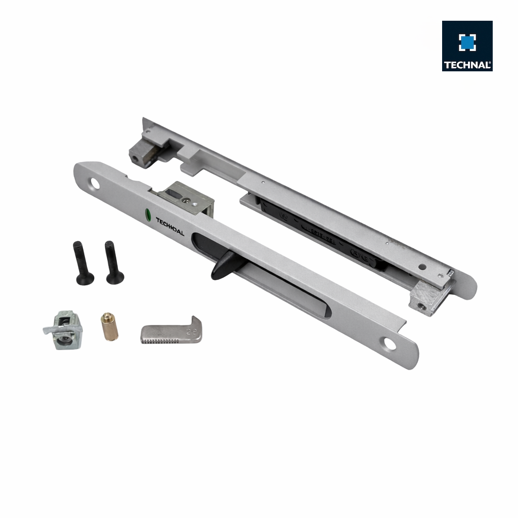 Double finger pull lock TECHNAL T3061 silver XFit, Topaze GB