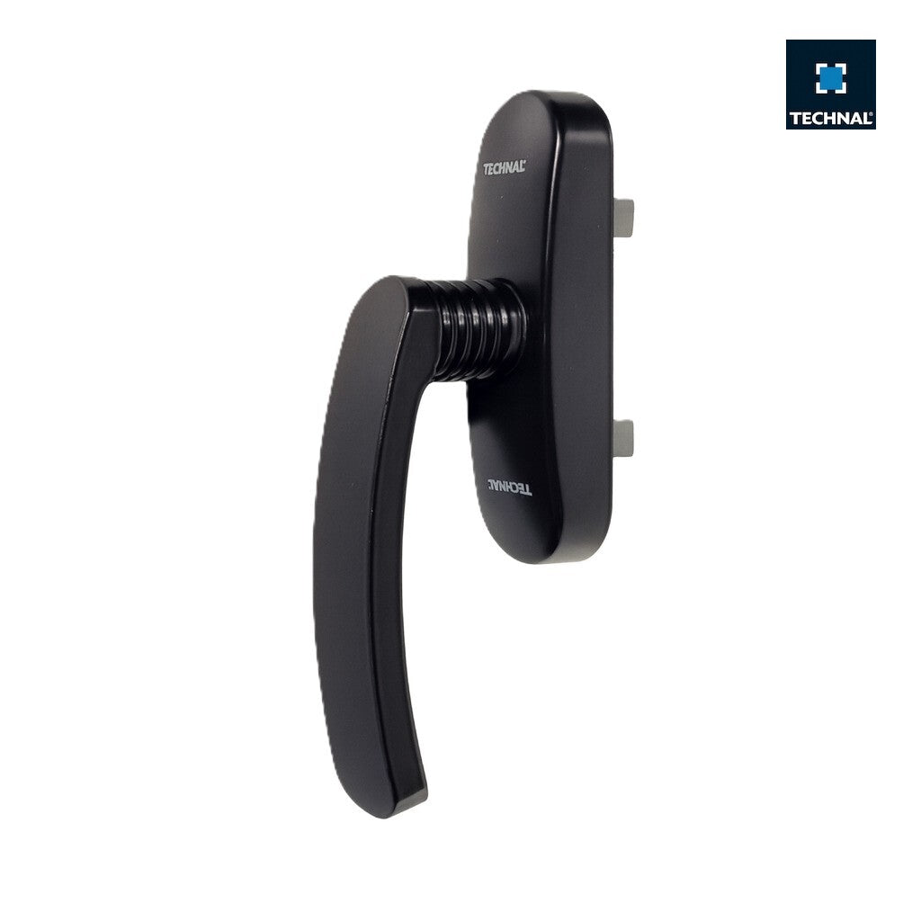 Maneta batiente TECHNAL T3255 Negro Base — cremona reversible Topaze FB
