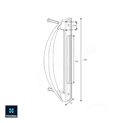 T3325 Tirador para cierre TECHNAL