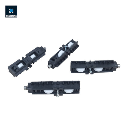Adjustable double roller TECHNAL T441004, Soleal GY/Lumeal GA, 200kg