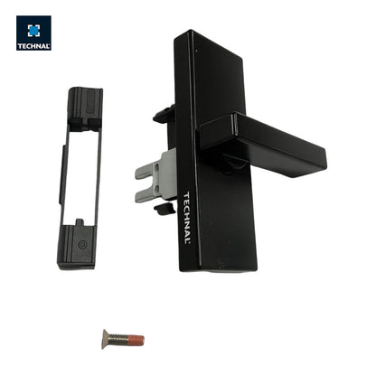 Poignée rotative principale TECHNAL T641002 noire, coulissant Lumeal GA