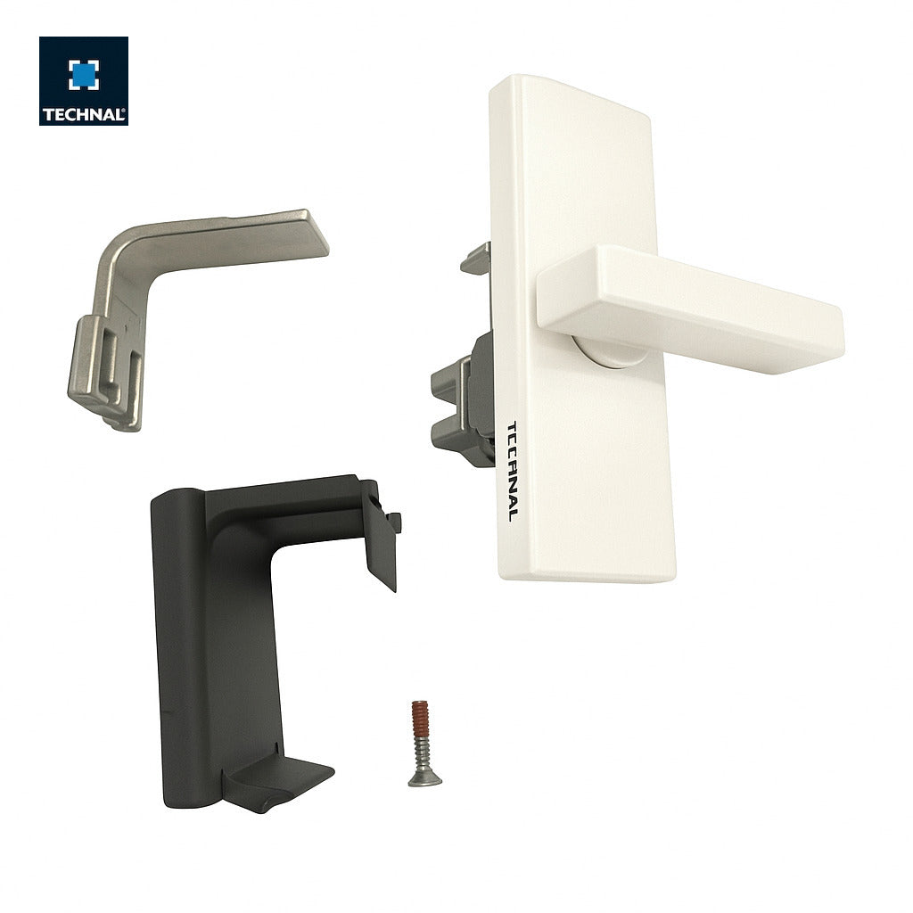 Secondary rotary handle TECHNAL T641003 white, Lumeal GA