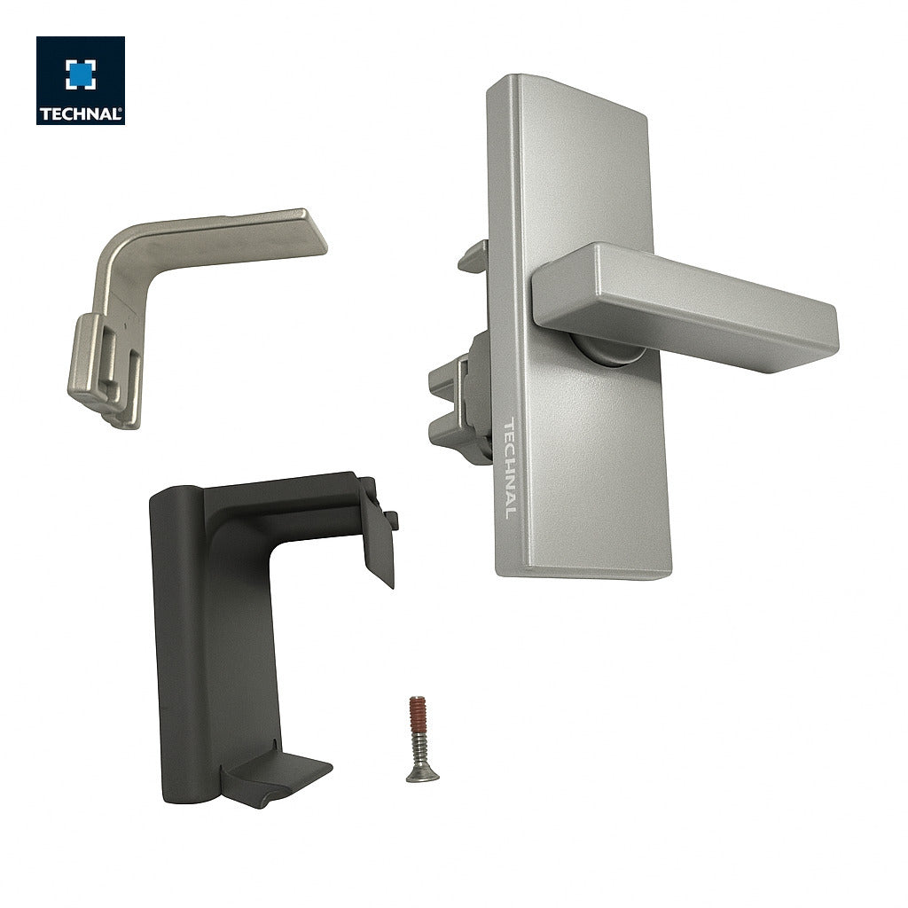 Secondary rotary handle TECHNAL T641003 silver, Lumeal GA
