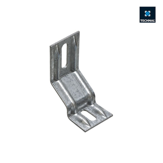 Patte de fixation TECHNAL T700012 en acier galvanisé pour isolation 60/80 mm