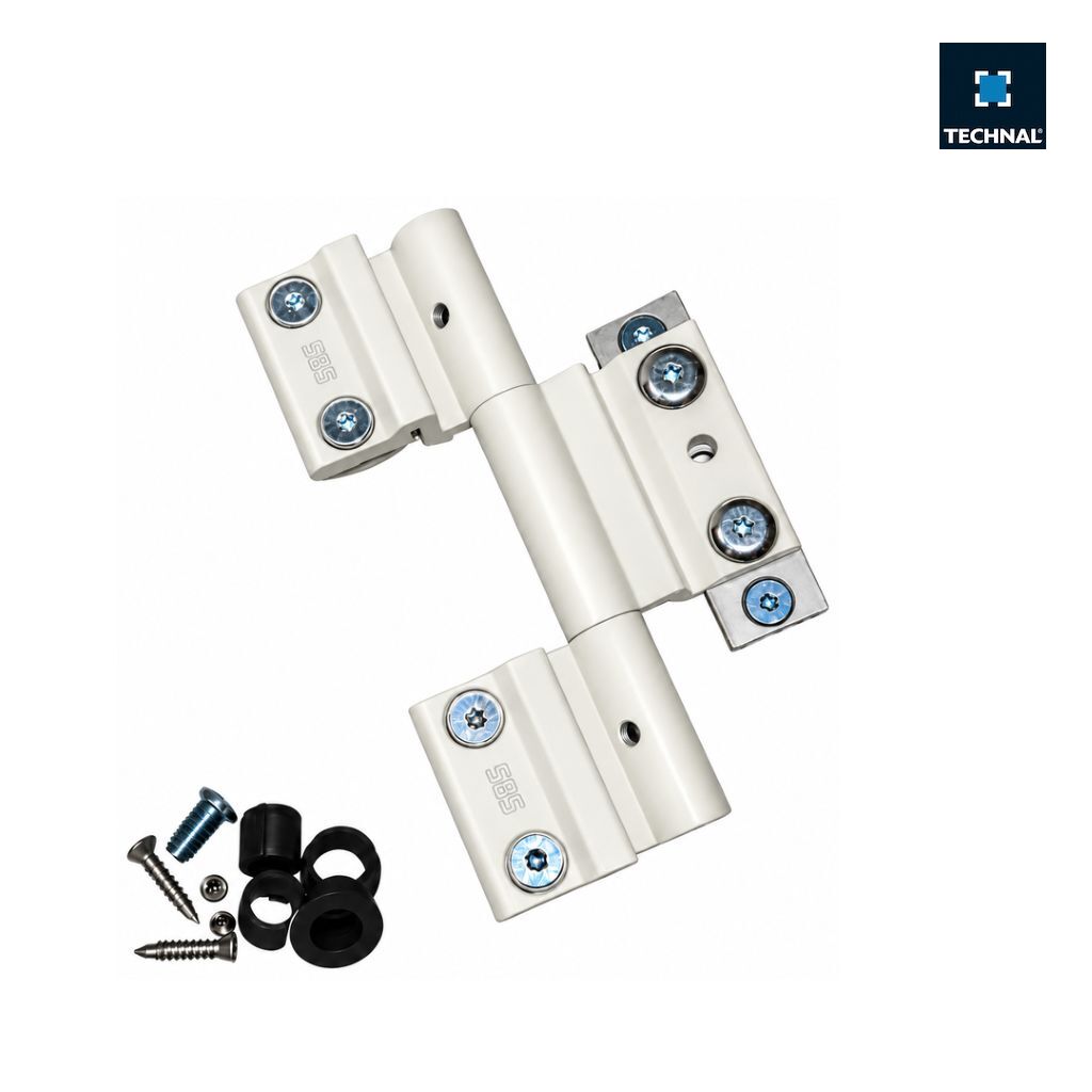 TECHNAL T910003 150kg hinge in white, Soleal PY door