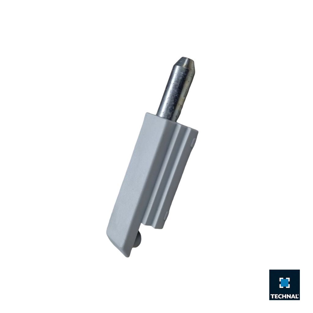 Metal end piece for upper locking point of TECHNAL aluminium door