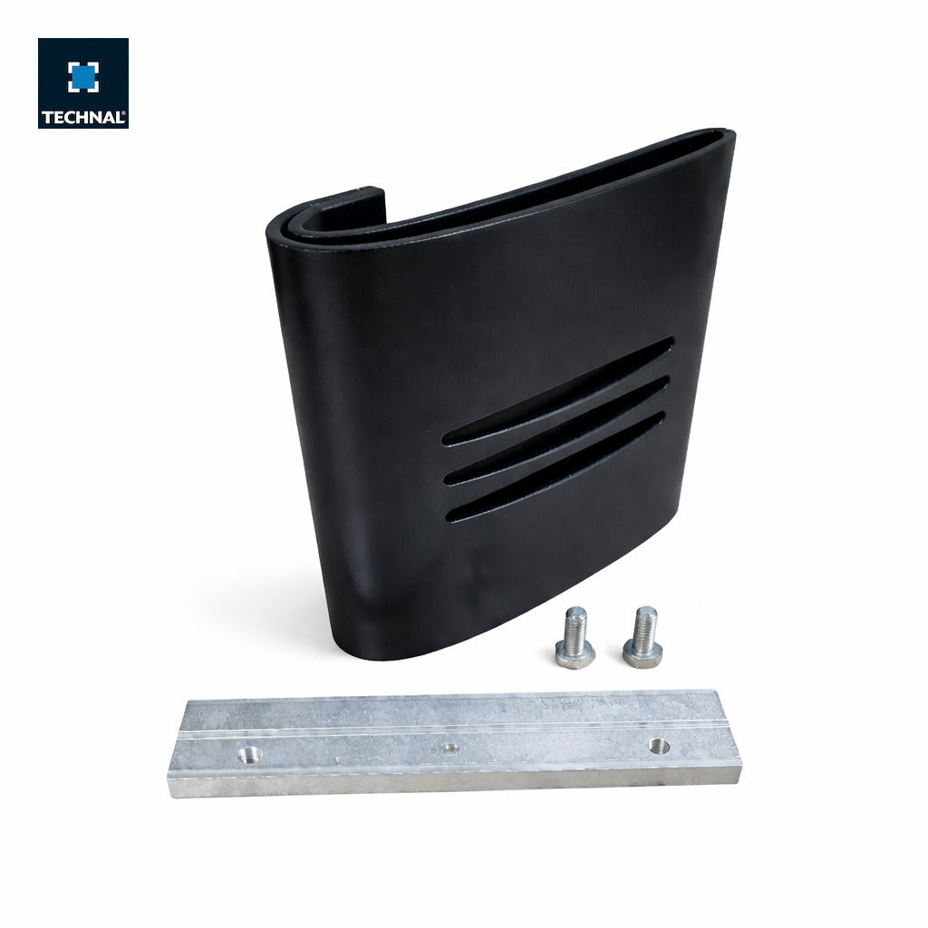 Pull handle TECHNAL T930002 black, door Soleal PY/PYn