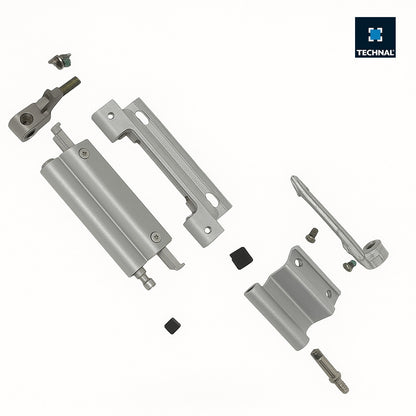 Tilt and turn hinge TECHNAL T940011 silver, Soleal FY55/65/75