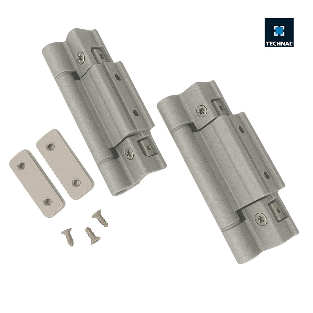 T940026 Bisagra 3 cuerpos  apertura batiente TECHNAL (Pack: 2 unidades)