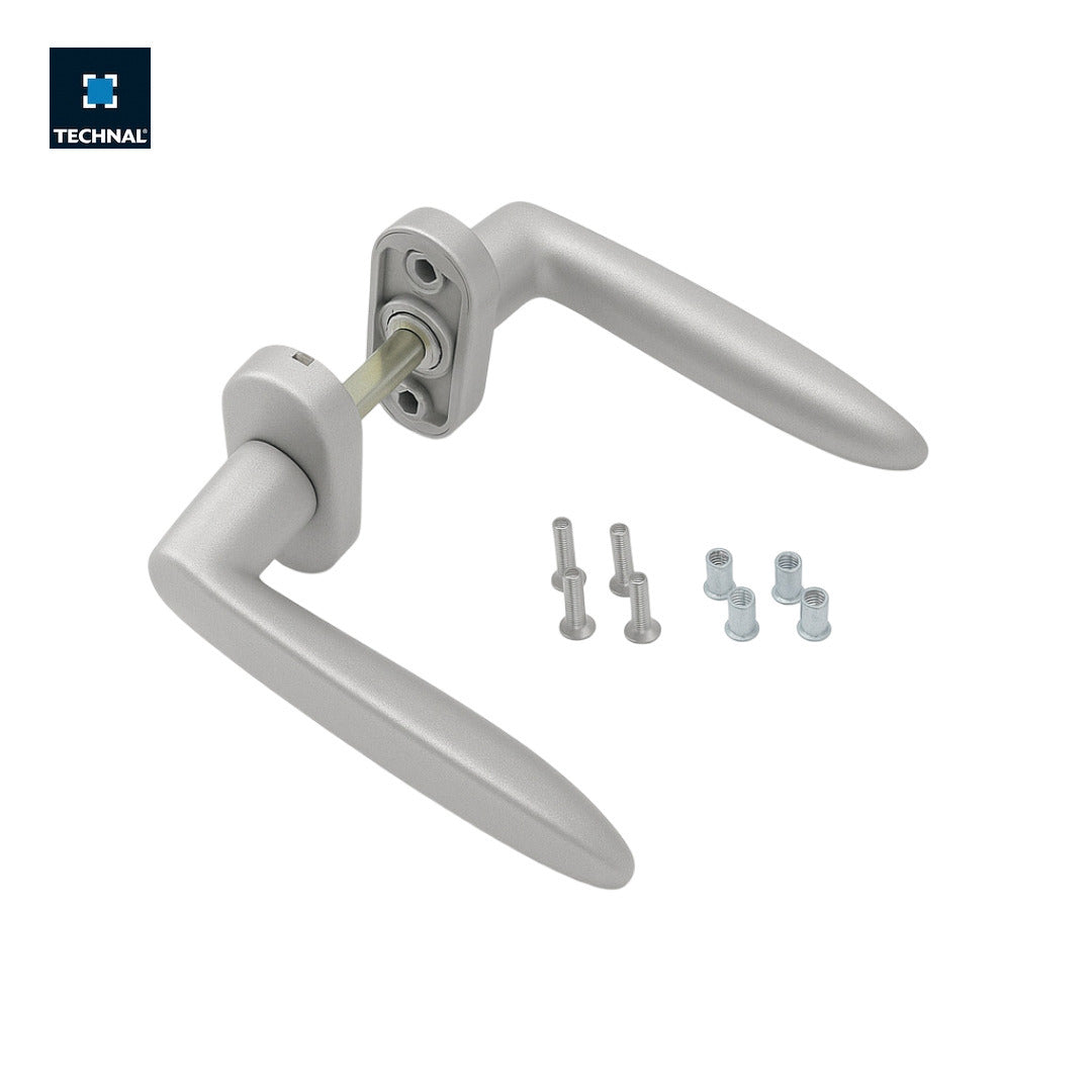Double window handle TECHNAL T960010 silver, door Soleal FY