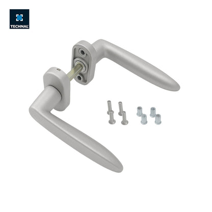 Double window handle TECHNAL T960010 silver, door Soleal FY