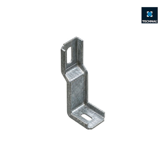 Équerre de fixation TECHNAL TAZ0344 en acier galvanisé pour doublage de 100 mm