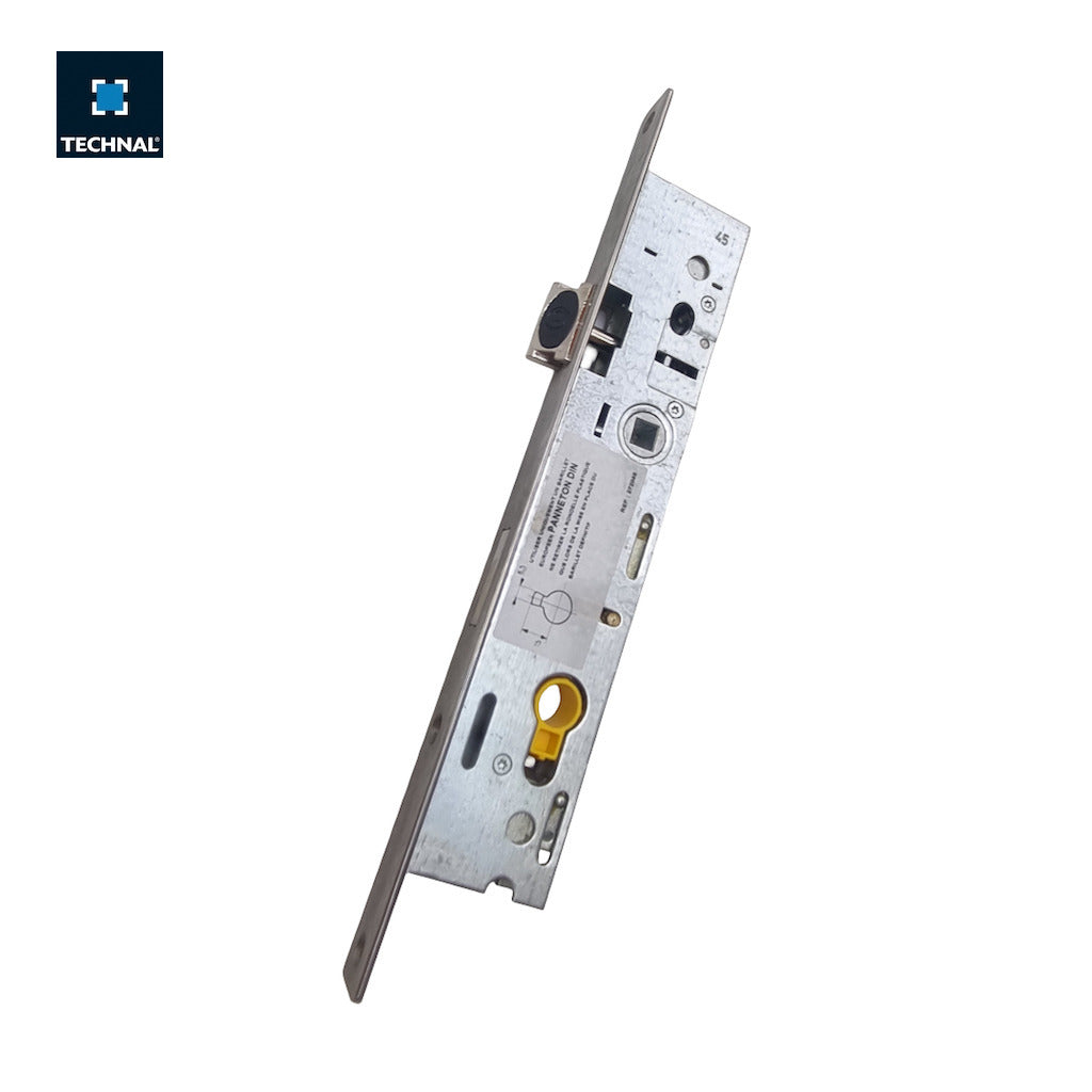 TCF017 Cerradura 3 puntos con resbalón TECHNAL Cajetín 45mm (Sólo bloque central)