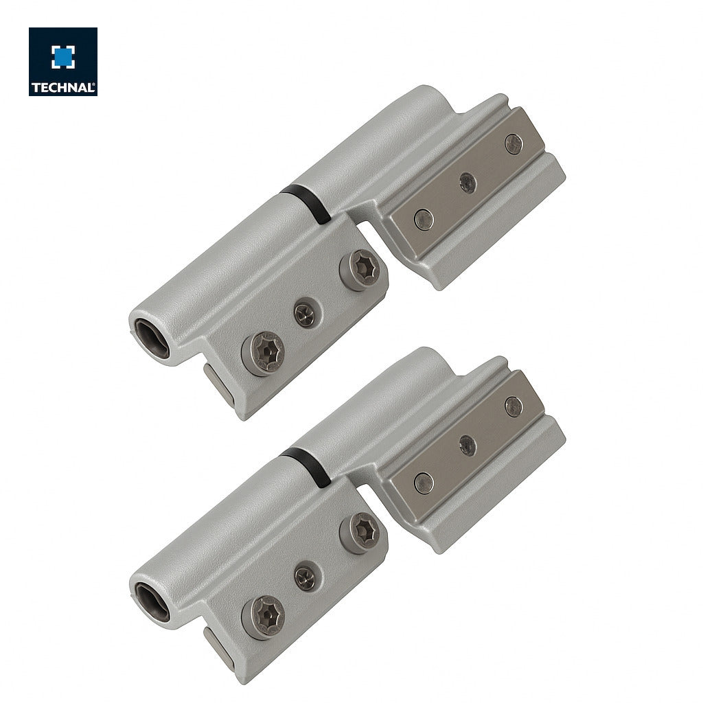 Standard hinge TECHNAL TCF019 silver XFit, pack of 2, Saphir FX