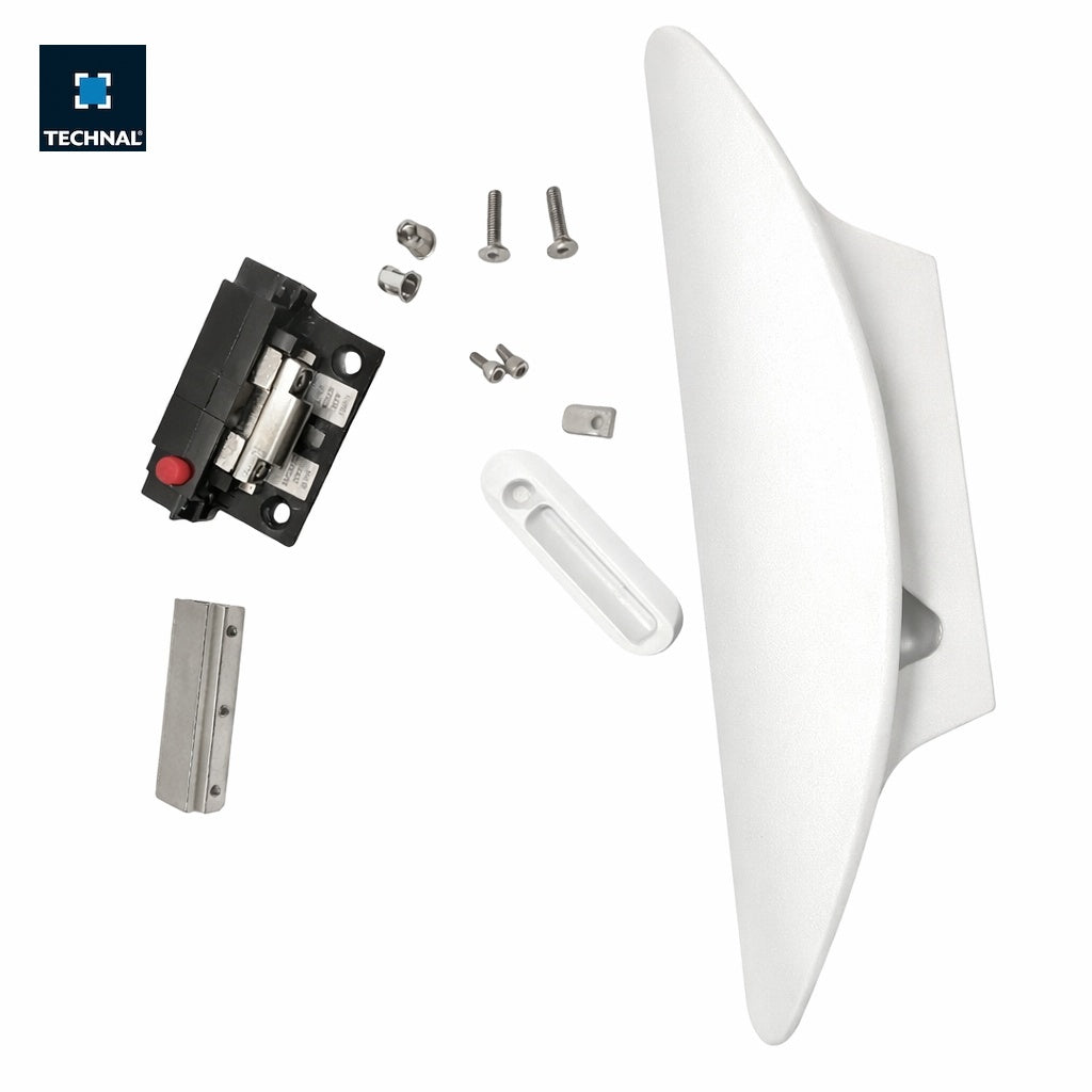 Semi-auto espagnolette lock TECHNAL TCG004 white, Saphir GX