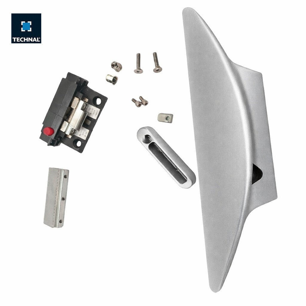 Semi-auto espagnolette lock TECHNAL TCG004 silver, Saphir GX