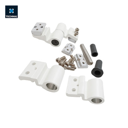 Slotted hinge TECHNAL TCP014 white, pack 2, door Topaze PB