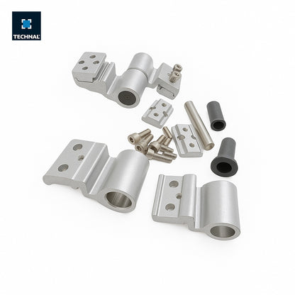 Slotted hinge TECHNAL TCP014 silver, door Topaze PB