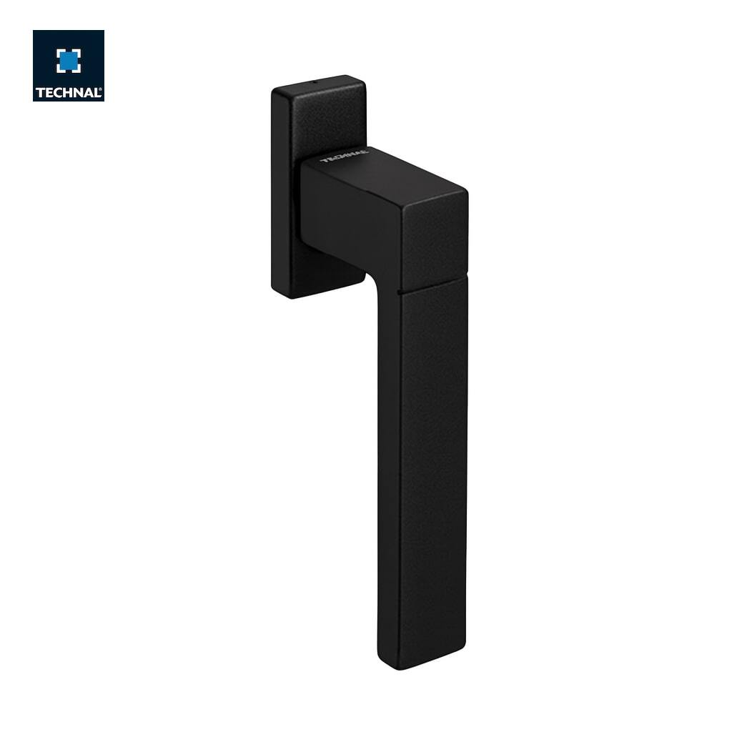 Straight handle TECHNAL TCZ61000 black, 7mm spindle, Soleal FY