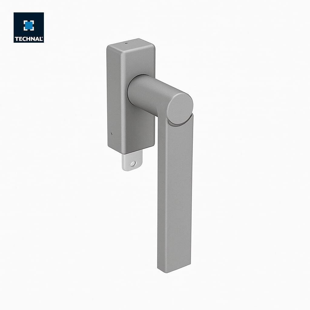 Lockable round handle TECHNAL TCZ61003 silver, Soleal FY