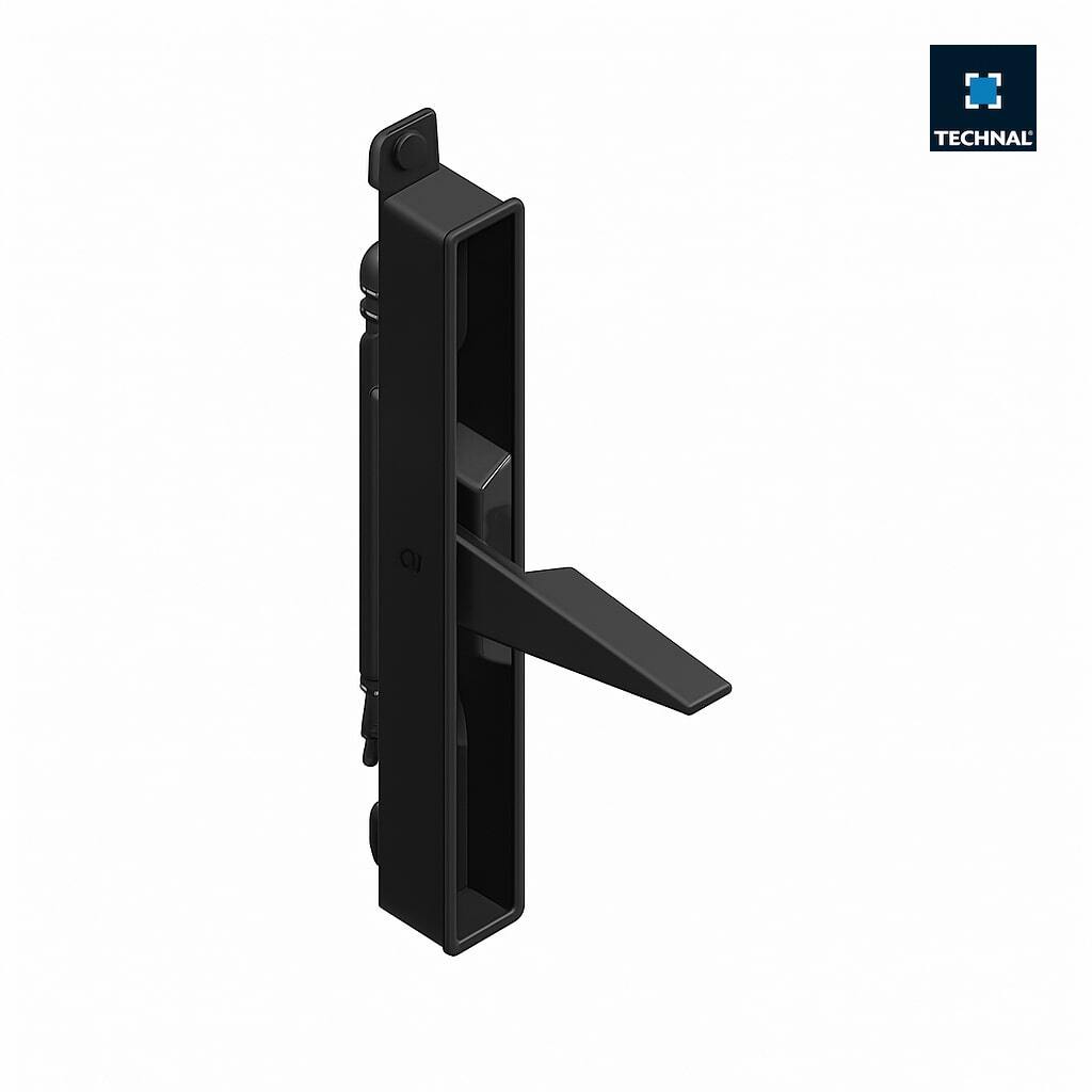Flush handle TECHNAL TCZ61062 black, window Soleal NexT