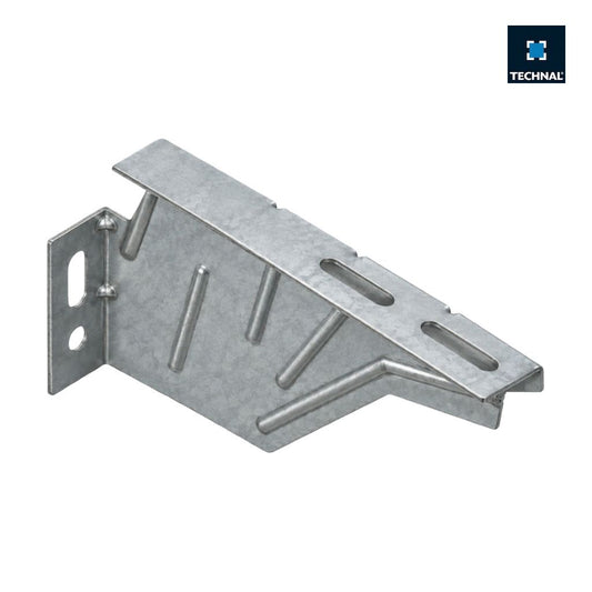 Patte de fixation TECHNAL TFY3746 en acier galvanisé, dimensions 100 x 190 mm