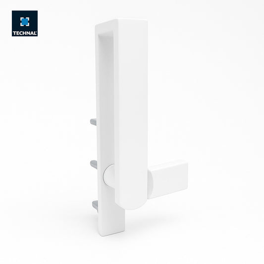 Tirador recto encastrado TECHNAL TGY3606 blanco – aluminio lacado hoja principal corredera Soleal GY55 GY65